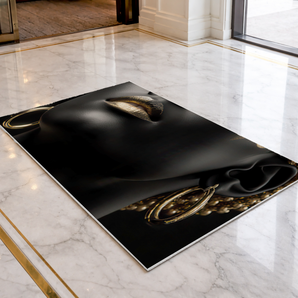 Gold Afrofuturistic Black Woman 