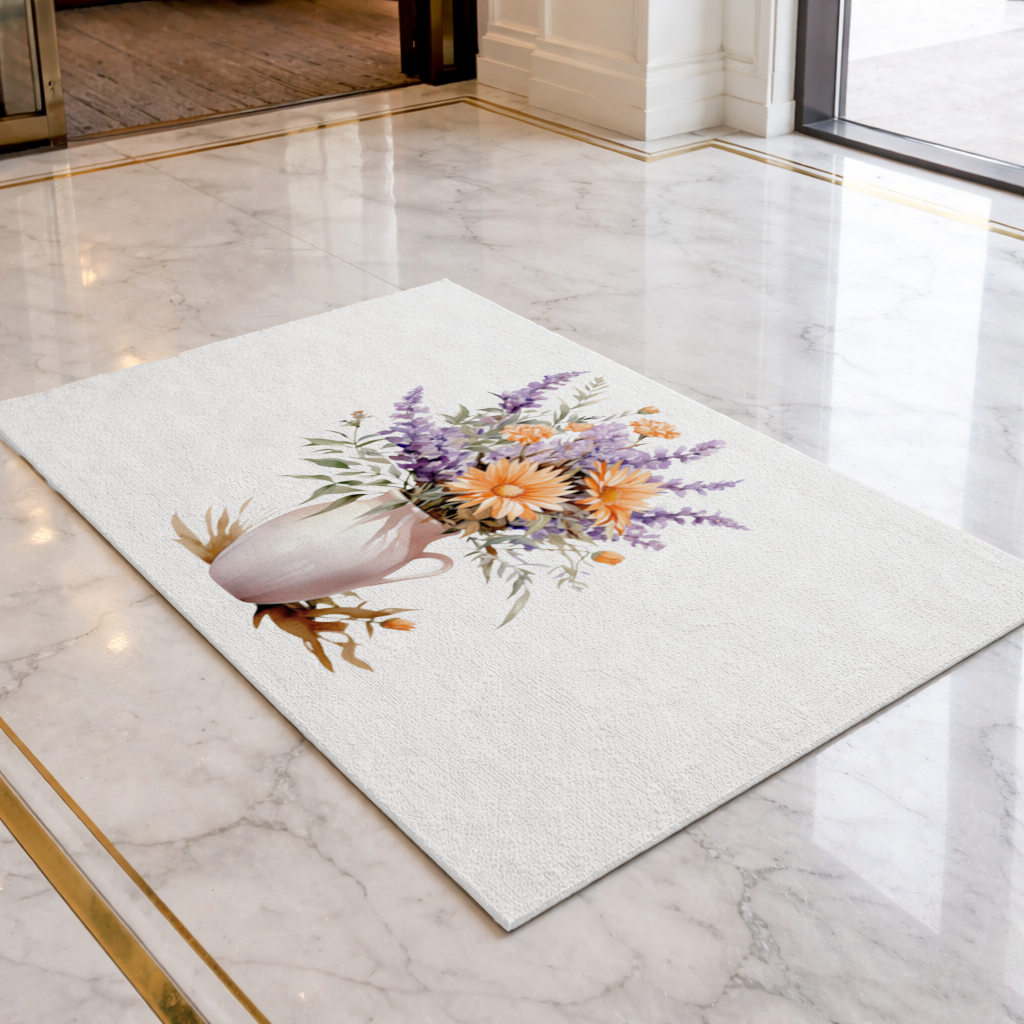 Cottagecore Wildflower Pitcher Doormat