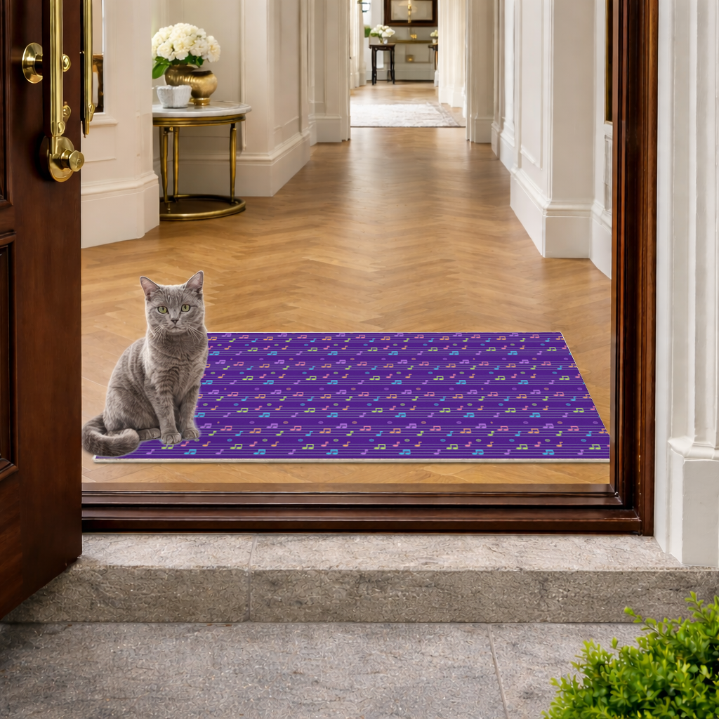 Colorful Music Notes and Modern Rhythm Seamless Pattern 