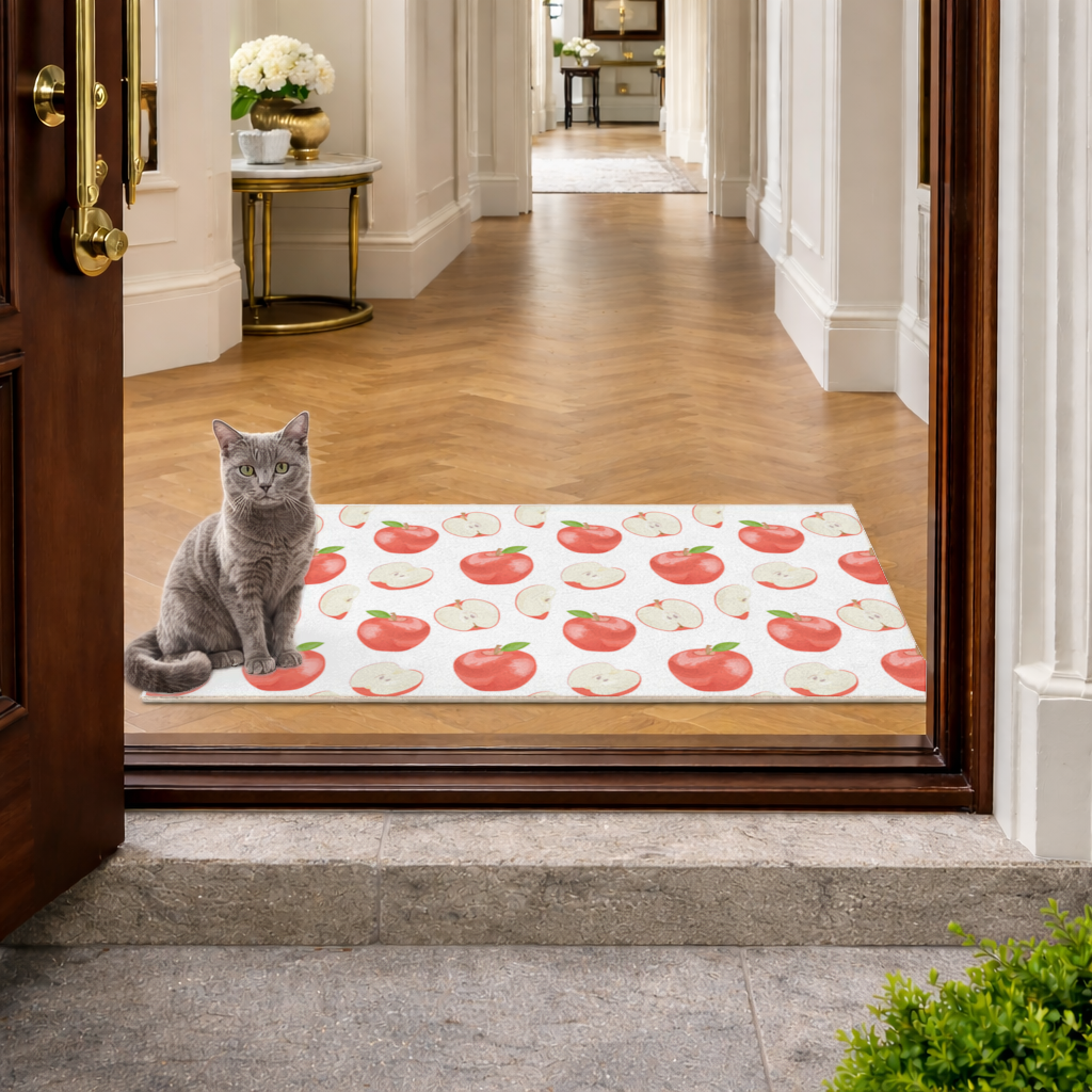 Red Apple Slices Doormat
