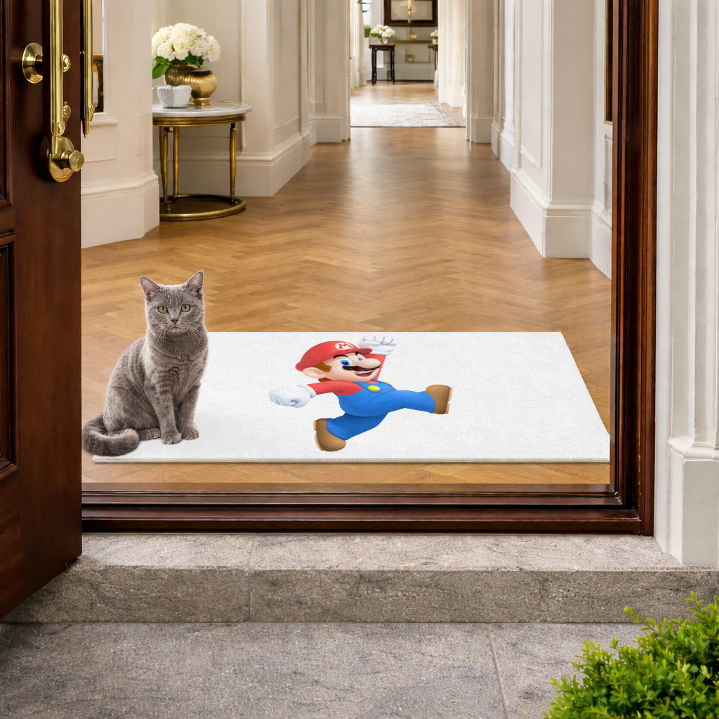Retro Pixel Hero Design Doormat