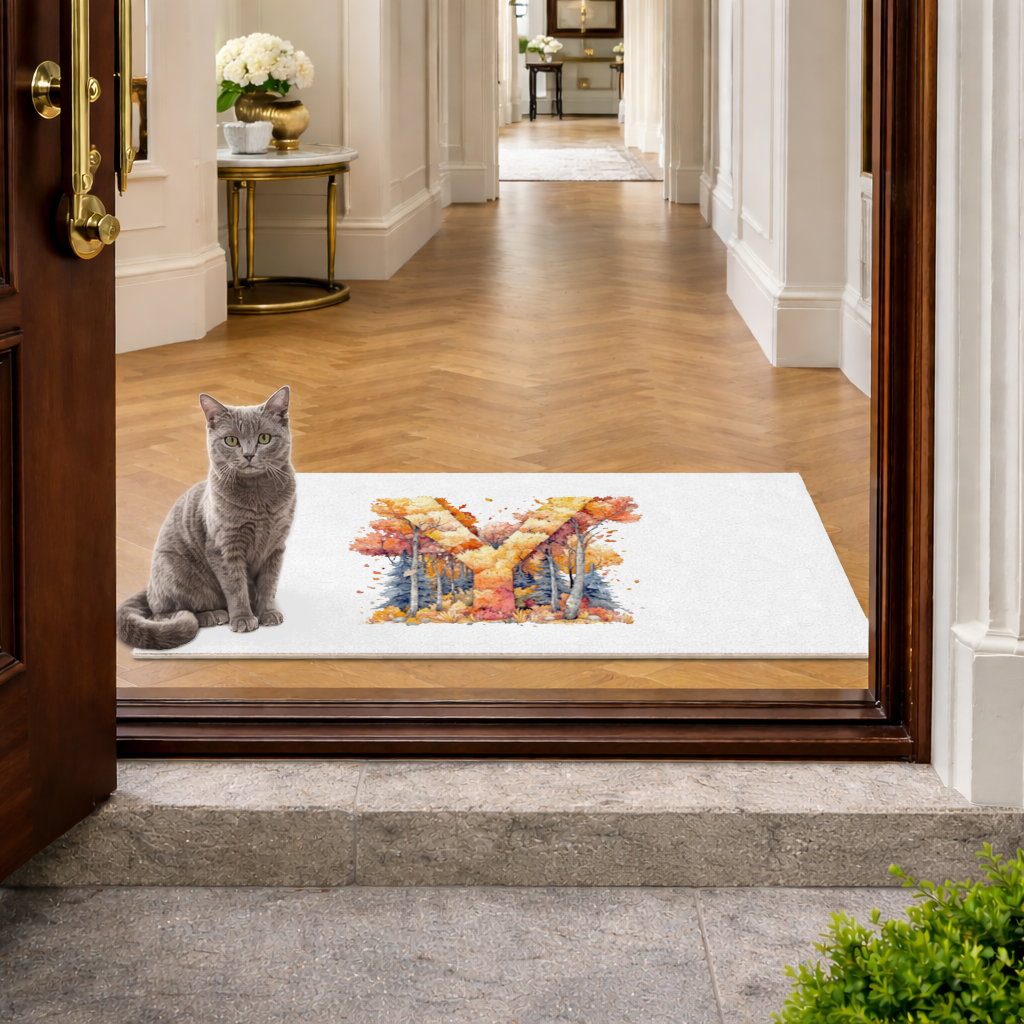 Autumn Forest Letter Y Doormat