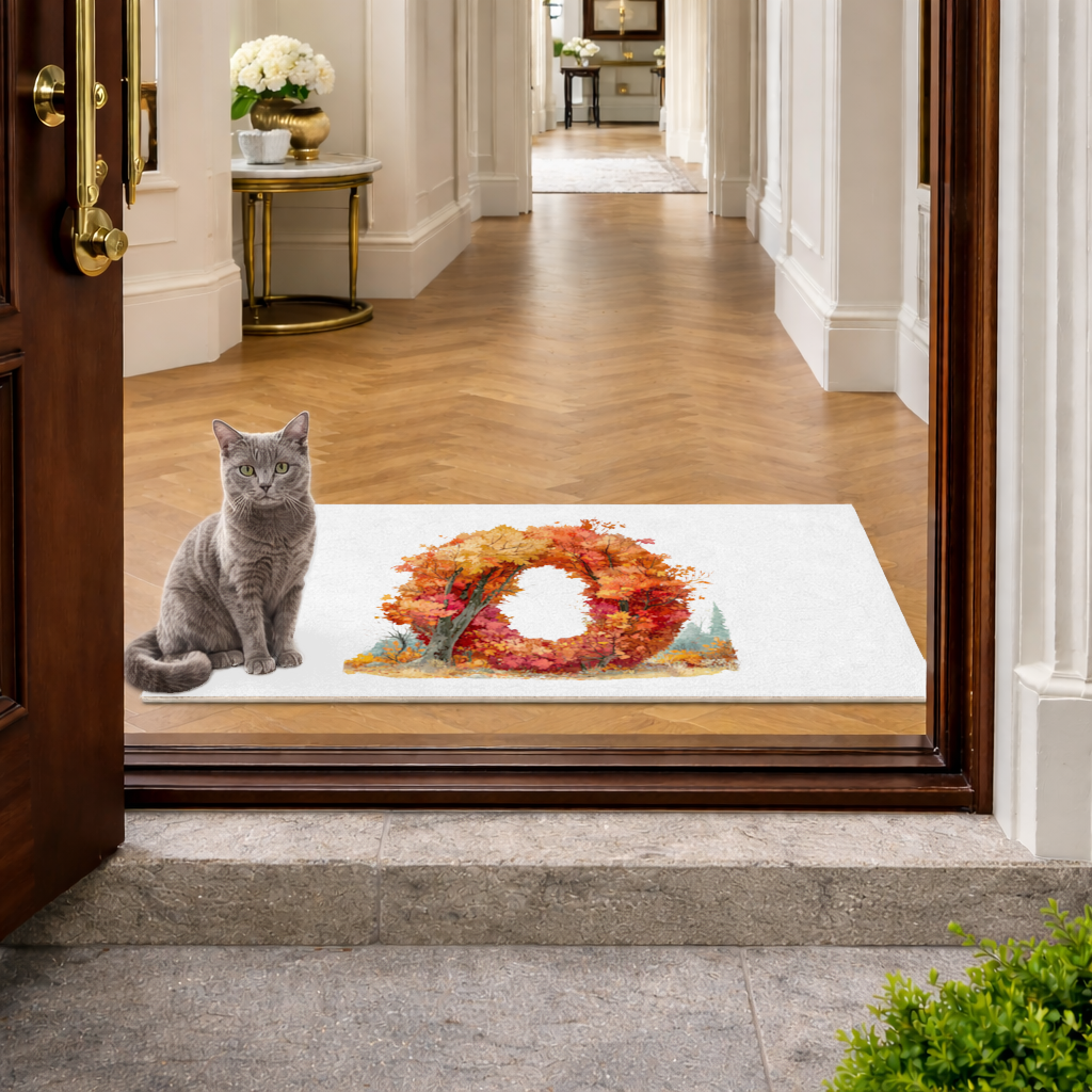Autumn Leaf Letter O Doormat