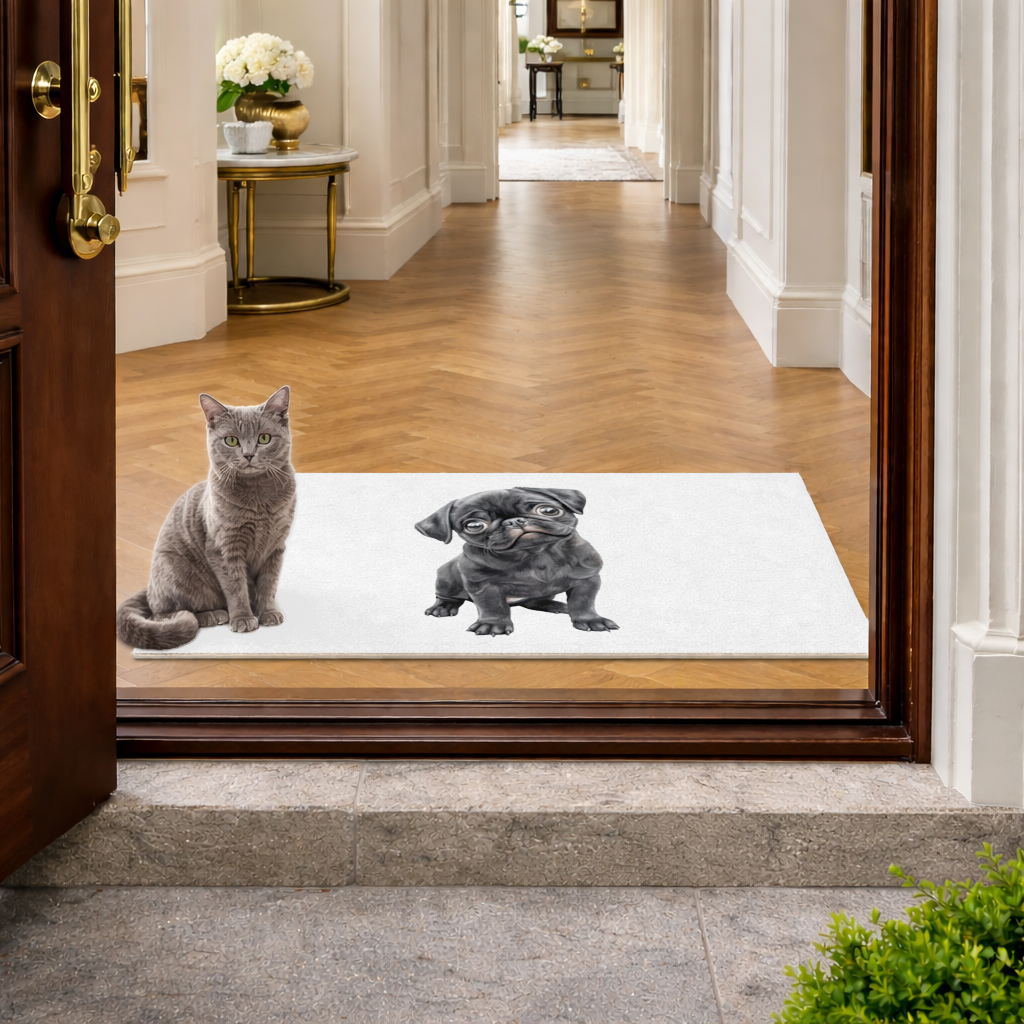 Innocent Black Pug Puppy 