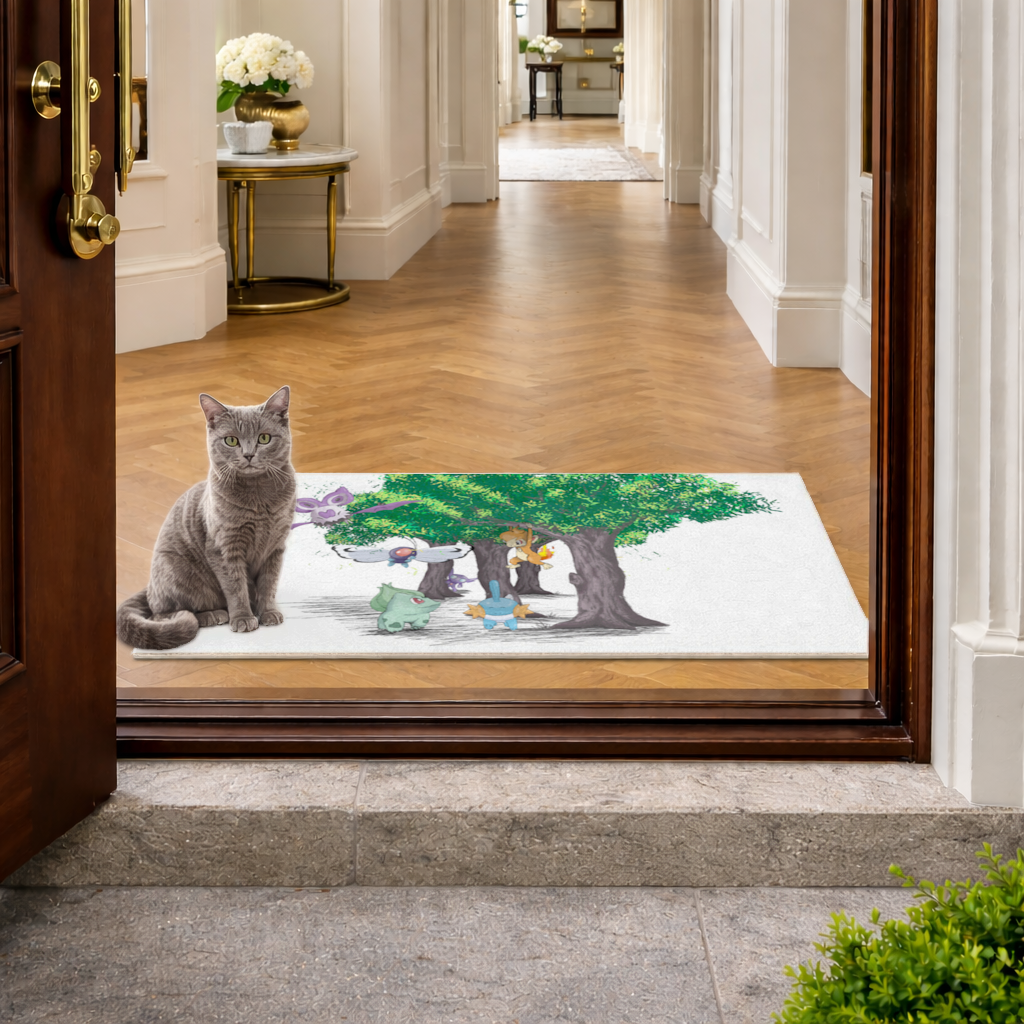 Fanmade Fakemon Characters, happy friends, anime characters Doormat