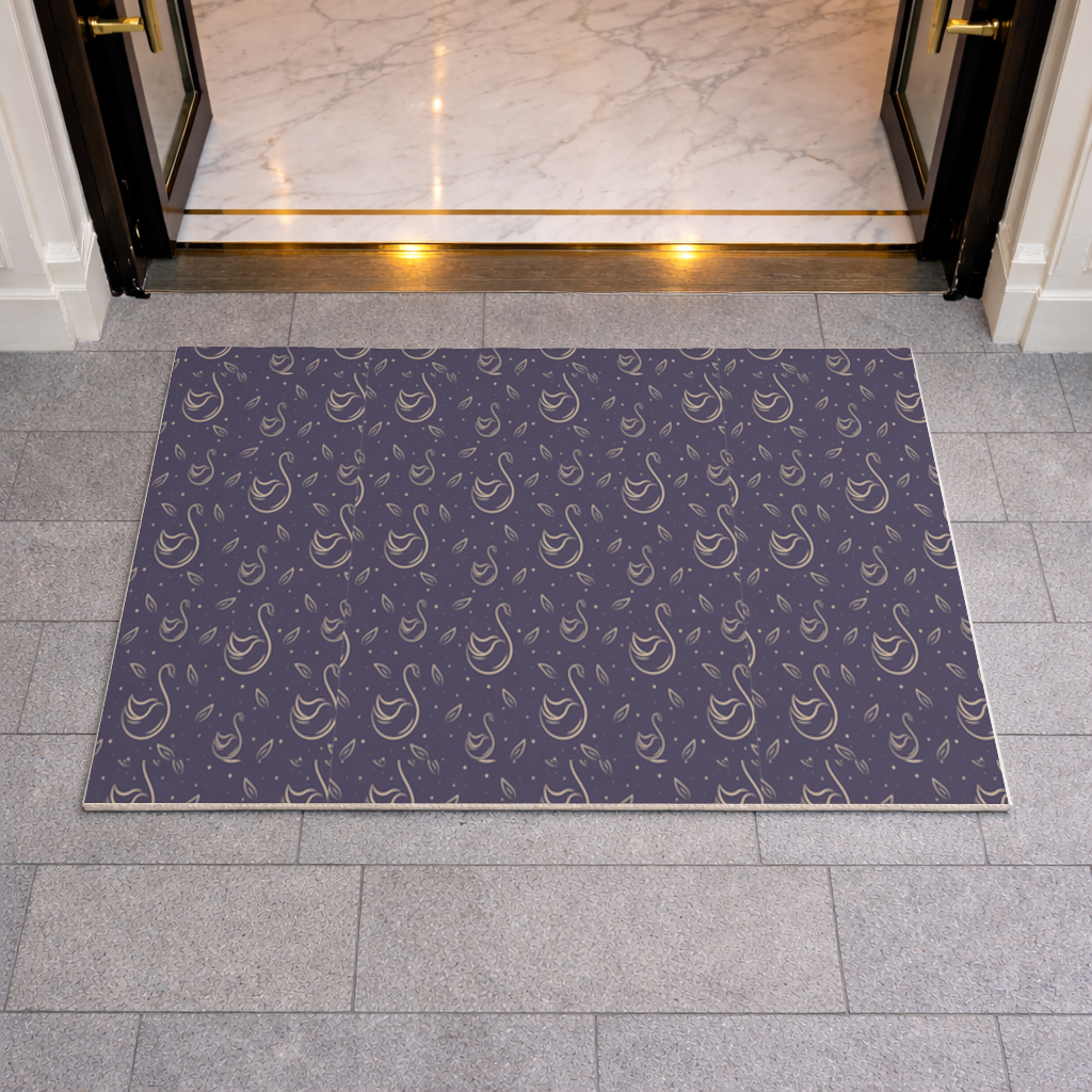 kuğu pattern deseni Doormat