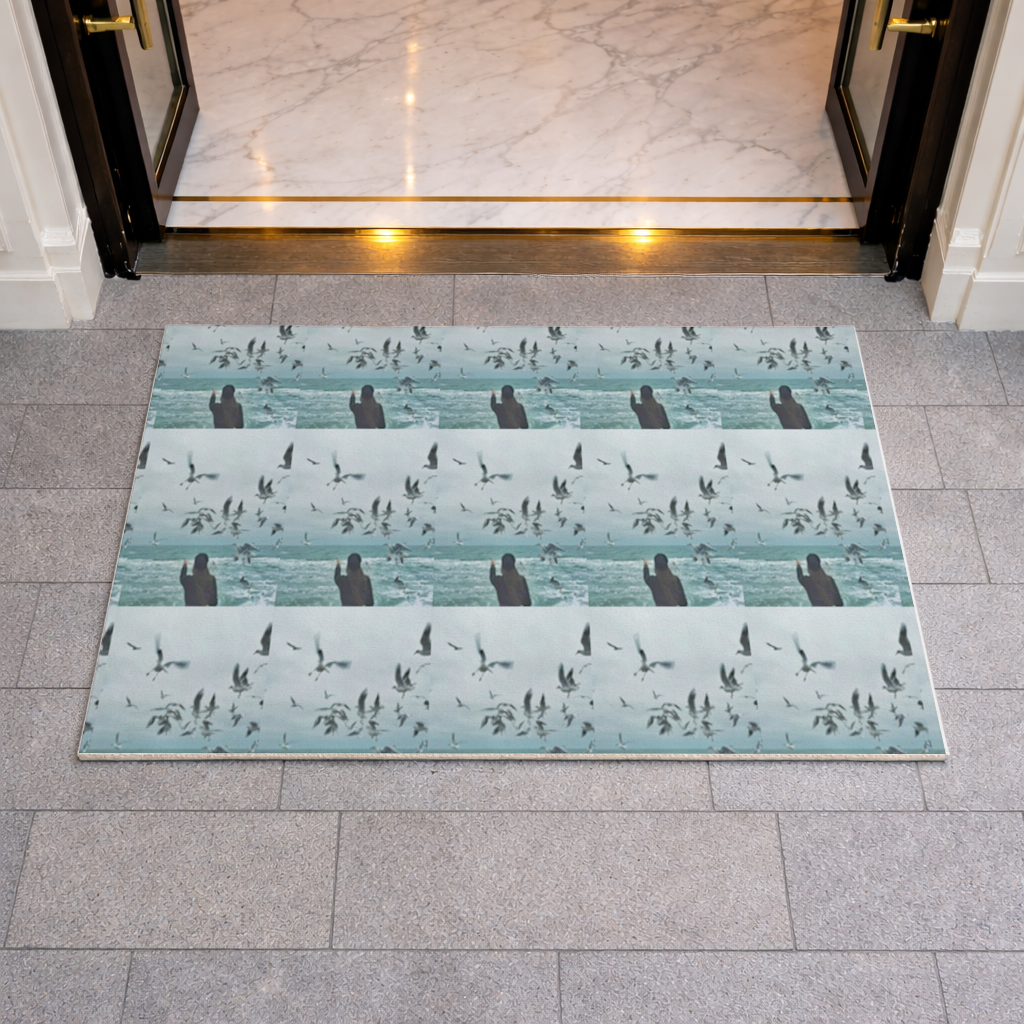 Sea and Birds A Design Interpretation of Freedom Doormat