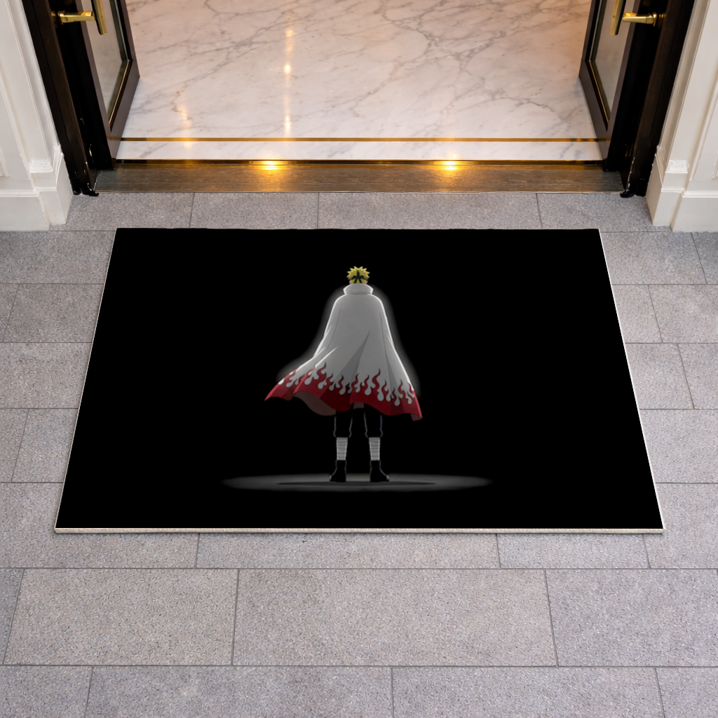 Power from Darkness Naruto Uzumaki Hokage Silhouette Doormat