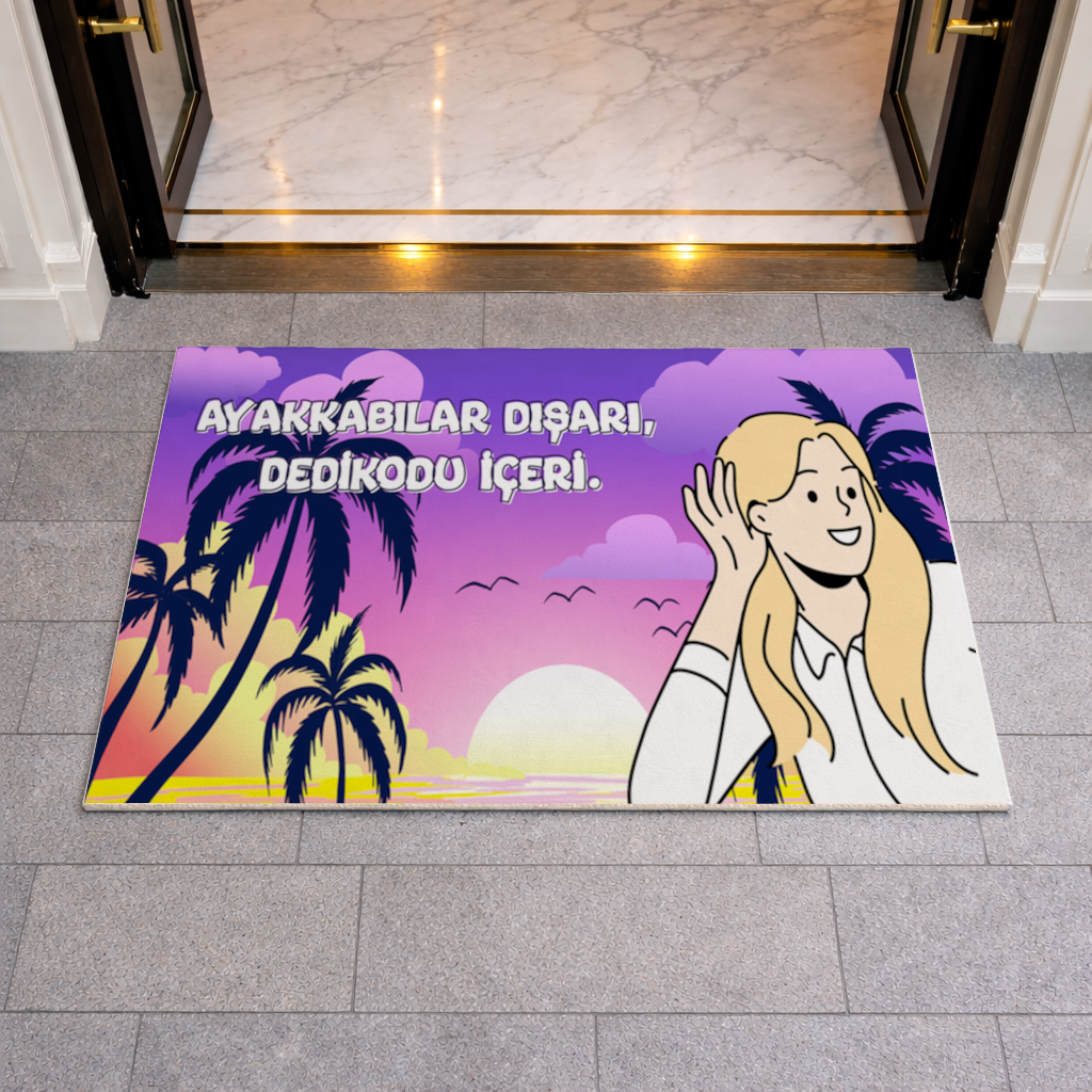 Funny Gossip Themed Summer Design Doormat