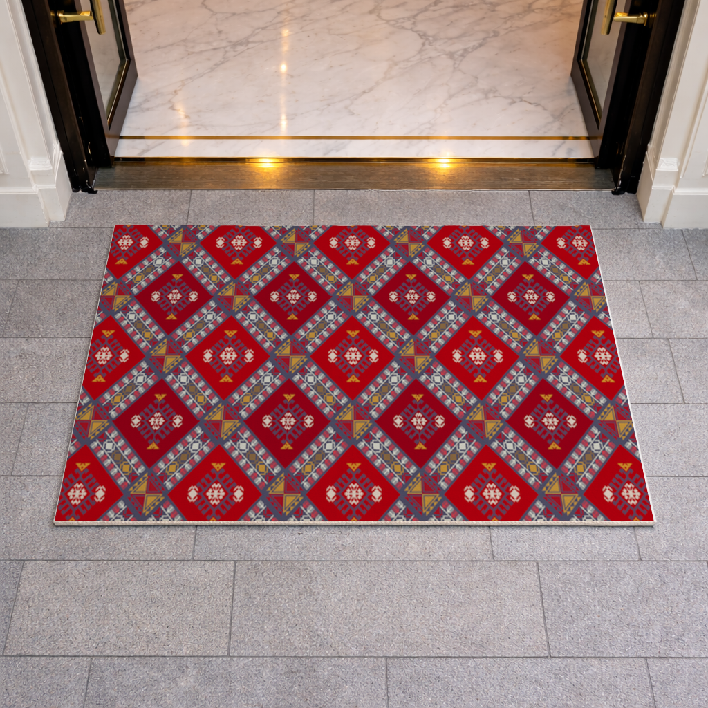 Traditional Kilim Pattern Motif Doormat