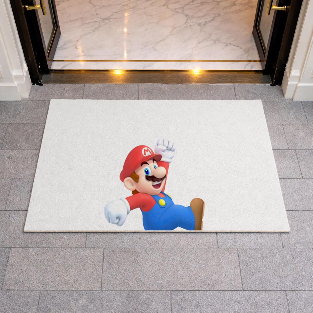 Retro Pixel Hero Design Doormat