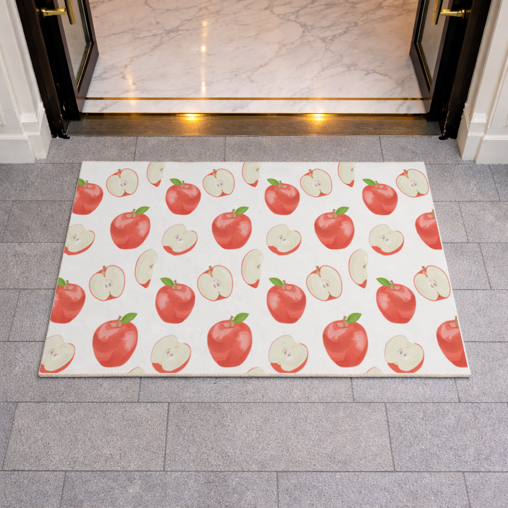 Red Apple Slices Doormat