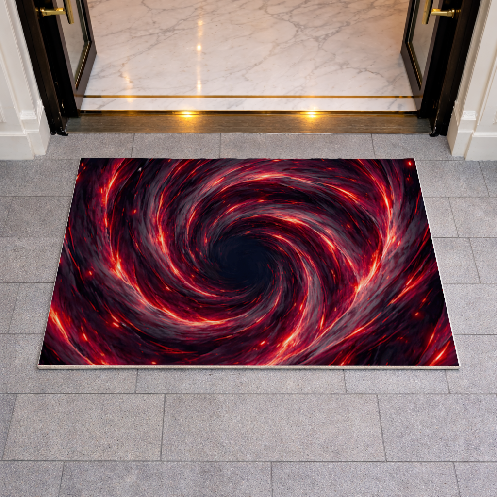 Uchiha Brothers Eternal Black Flames of Amaterasu Doormat