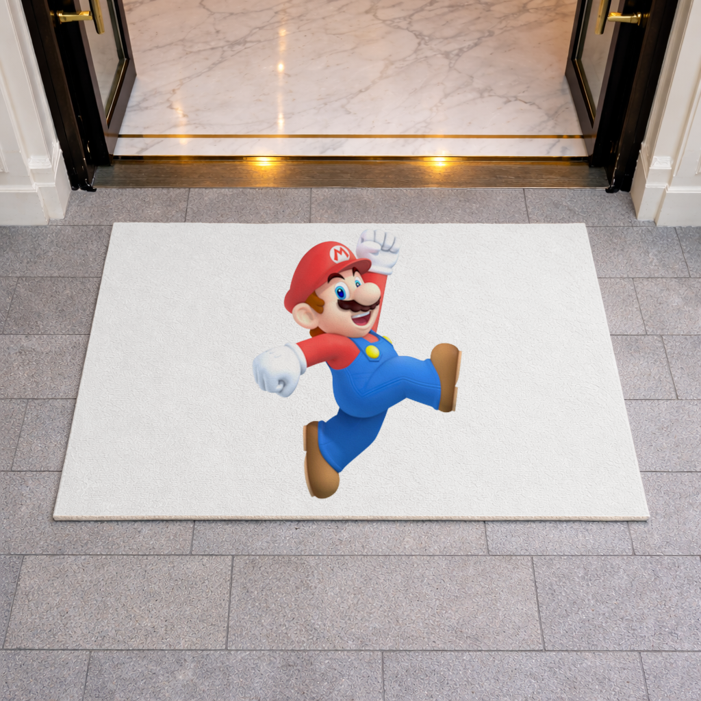 Retro Pixel Hero Design Doormat