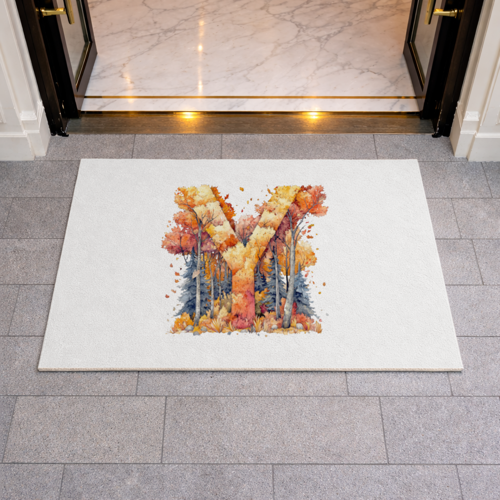 Autumn Forest Letter Y Doormat