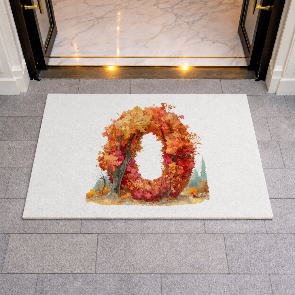 Autumn Leaf Letter O Doormat