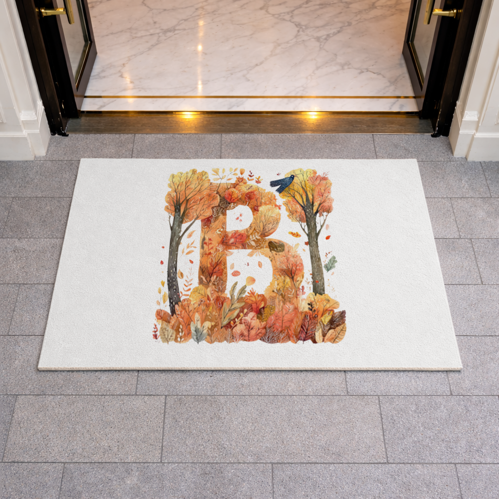 Fall Foliage Letter B Doormat