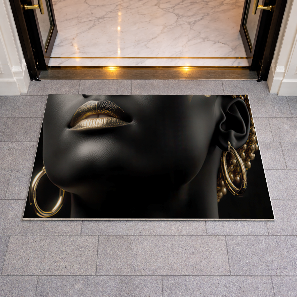 Gold Afrofuturistic Black Woman 