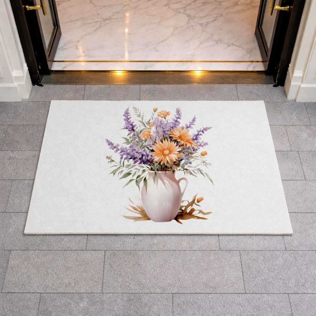 Cottagecore Wildflower Pitcher Doormat