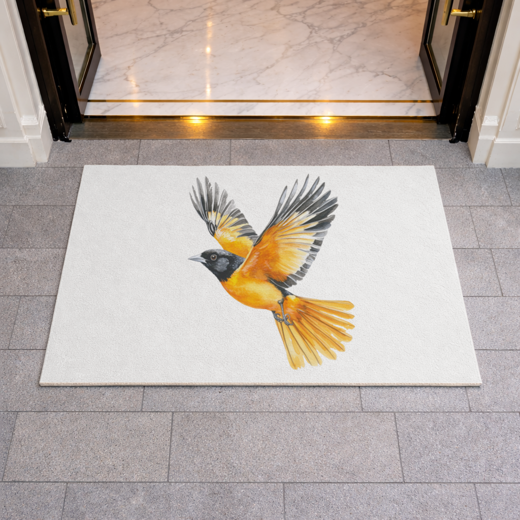 Watercolor Baltimore Oriole Doormat