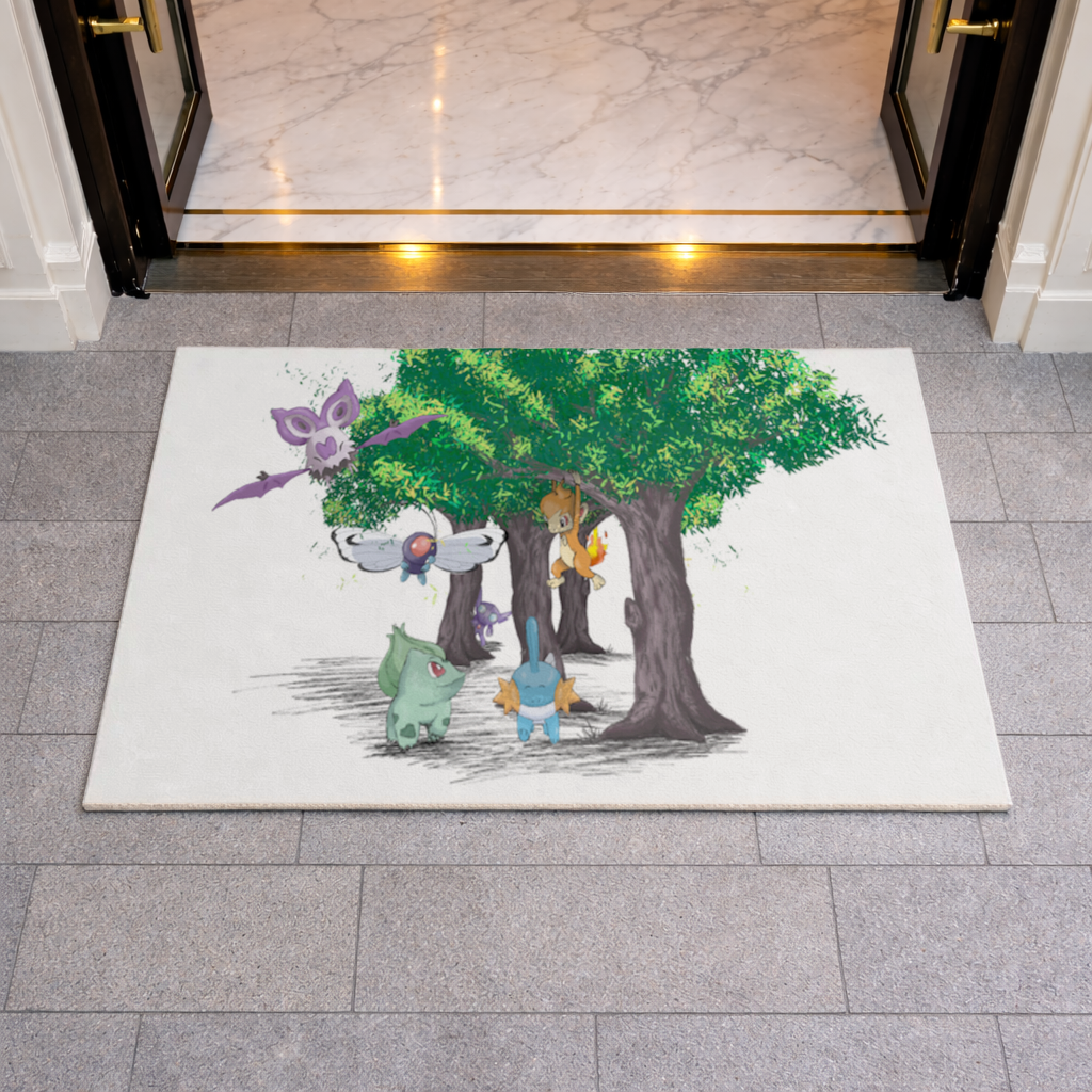 Fanmade Fakemon Characters, happy friends, anime characters Doormat