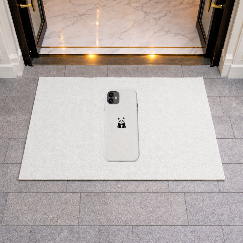 Minimalist Panda Phone Case Doormat