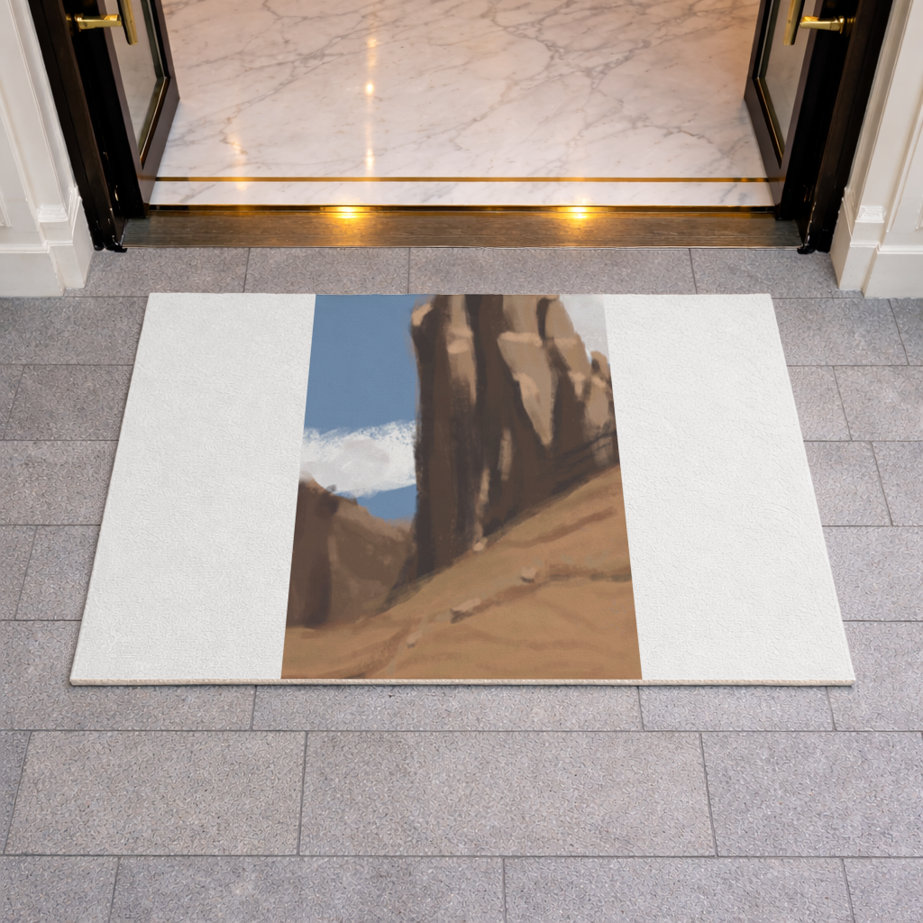 Desert Monolith Stylized Environment Concept Doormat