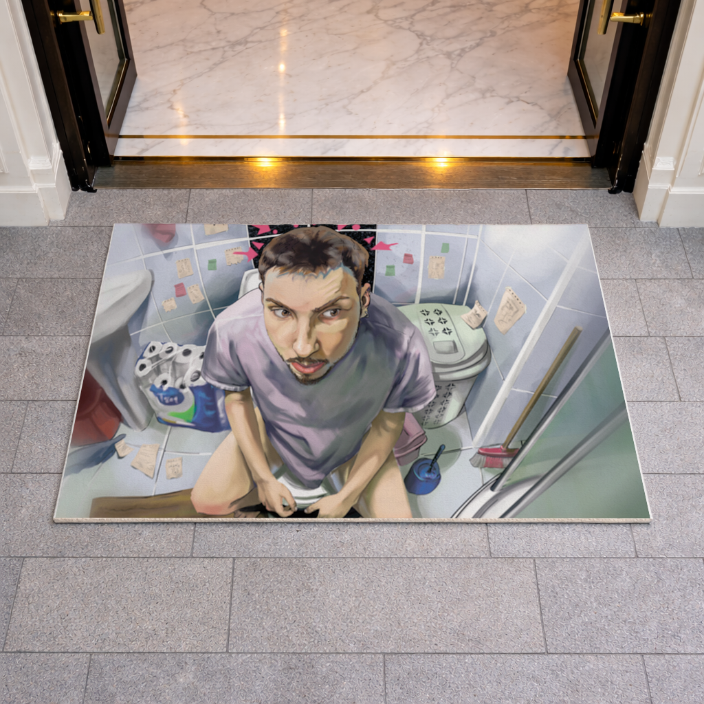 Toilet allegory Doormat