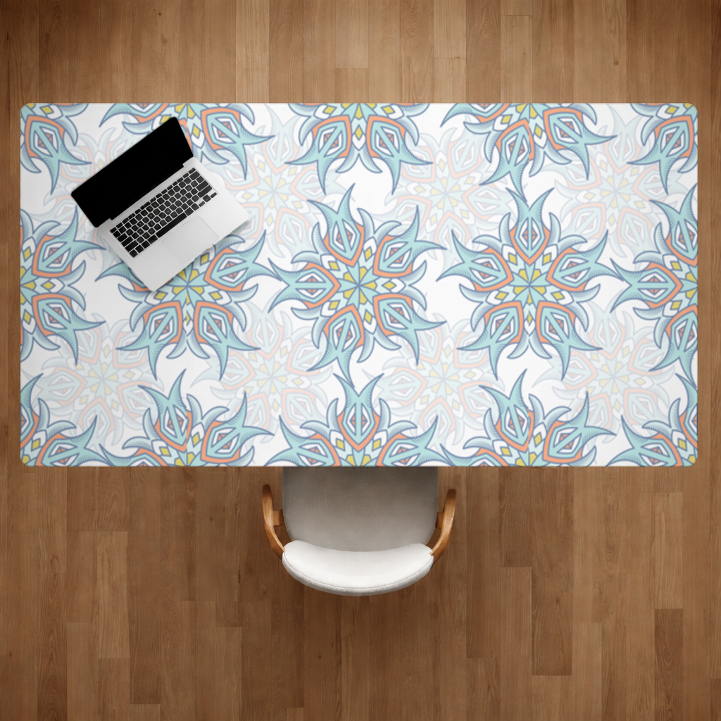 An abstract visual Desk Pad