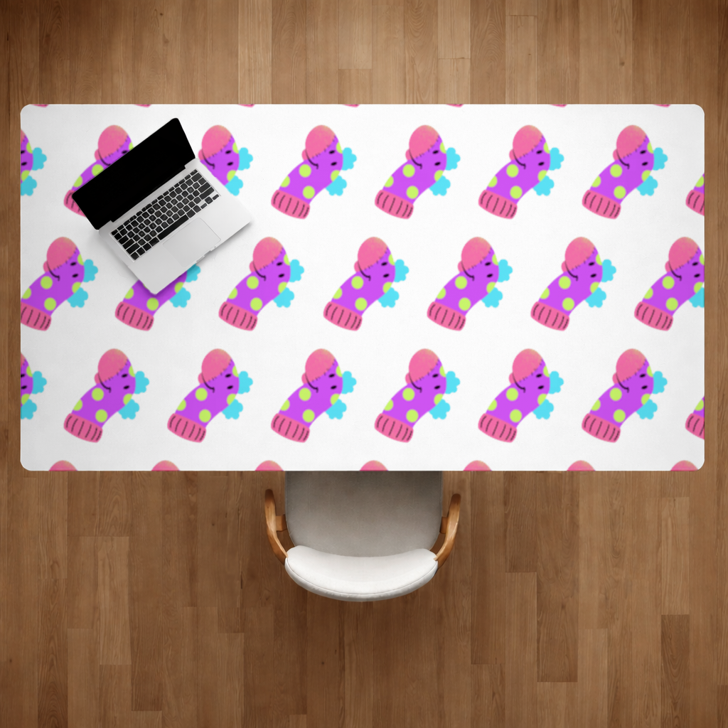 Cute Colorful Dinosaur Illustration Desk Pad