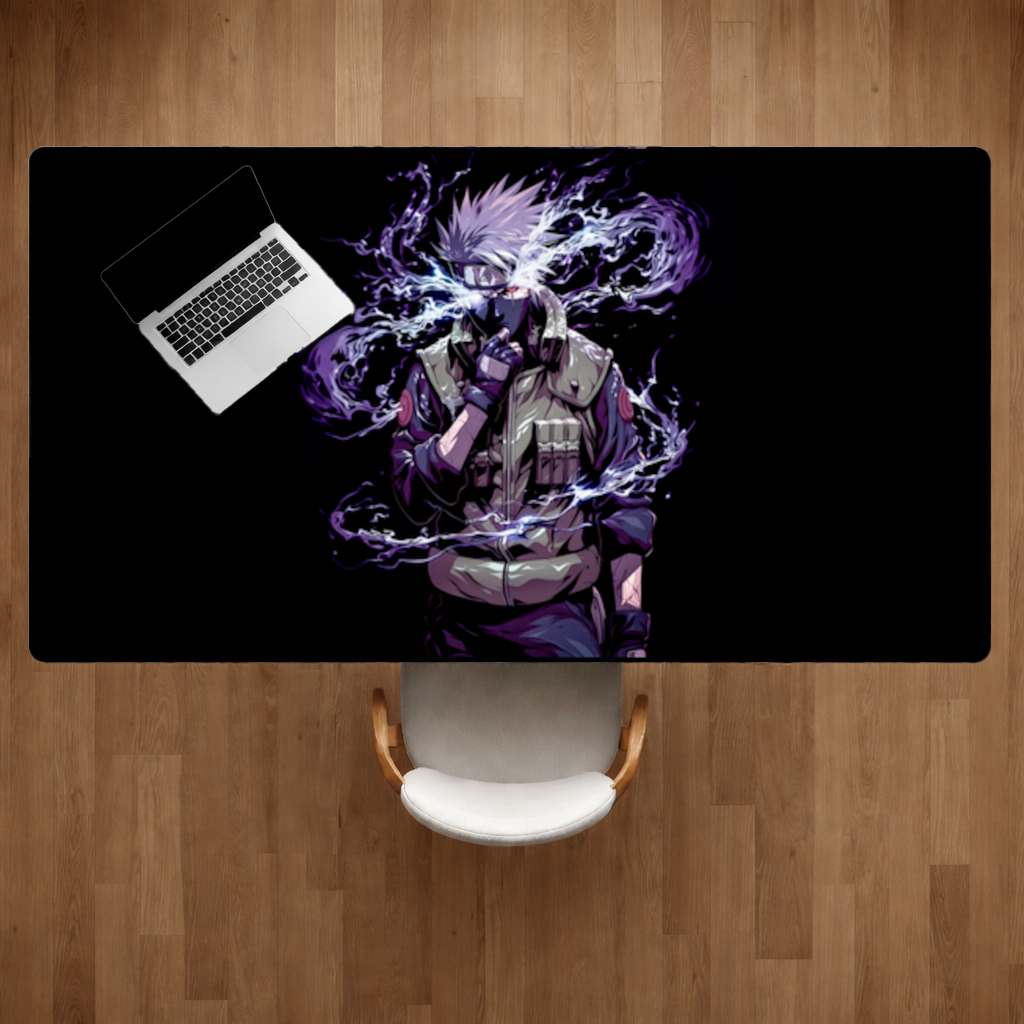 Kakashi Hatake  The Surge of Purple Lightning Desk Pad