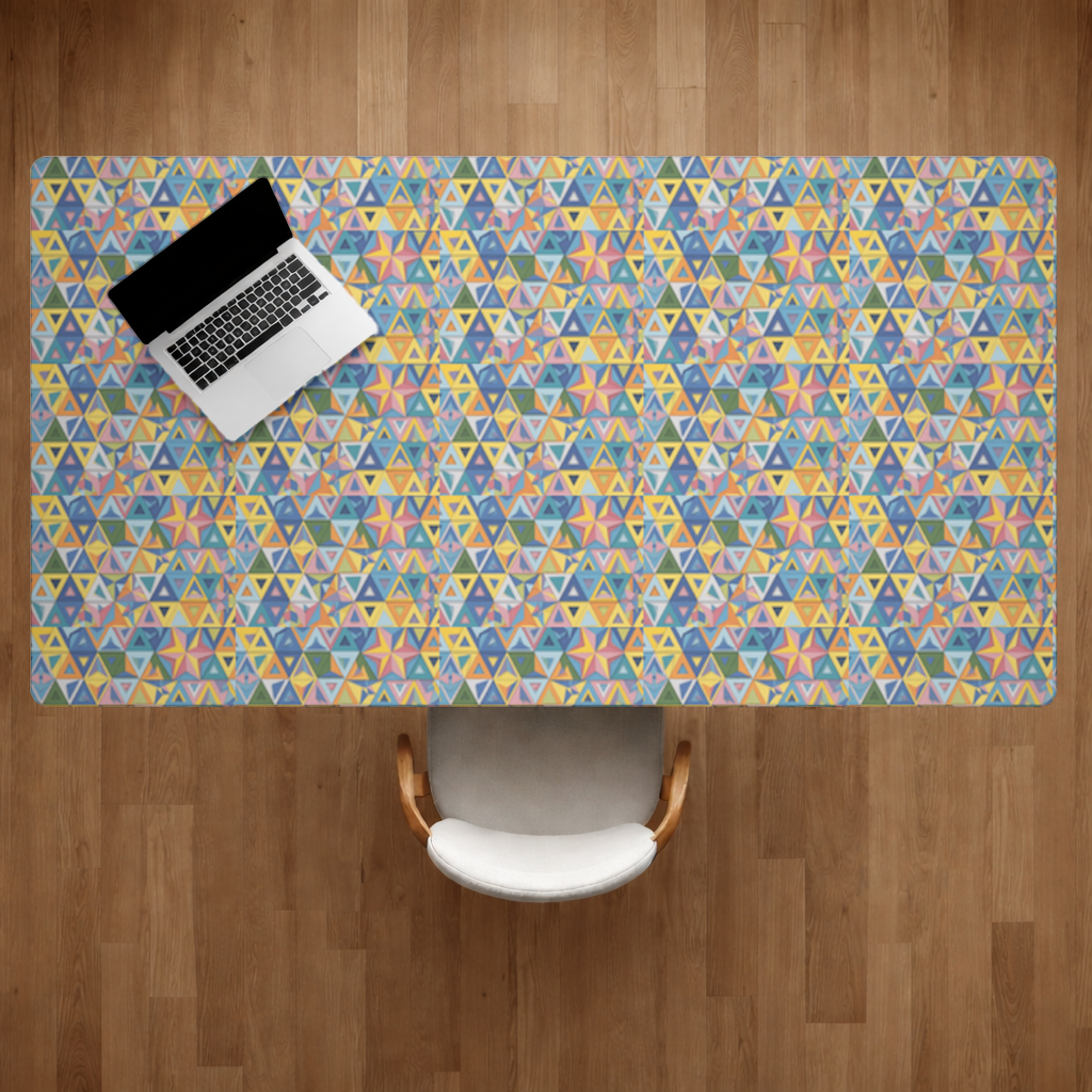 Rainbow triangle pattern Desk Pad