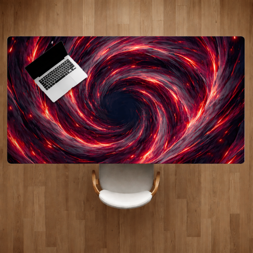 Uchiha Brothers Eternal Black Flames of Amaterasu Desk Pad