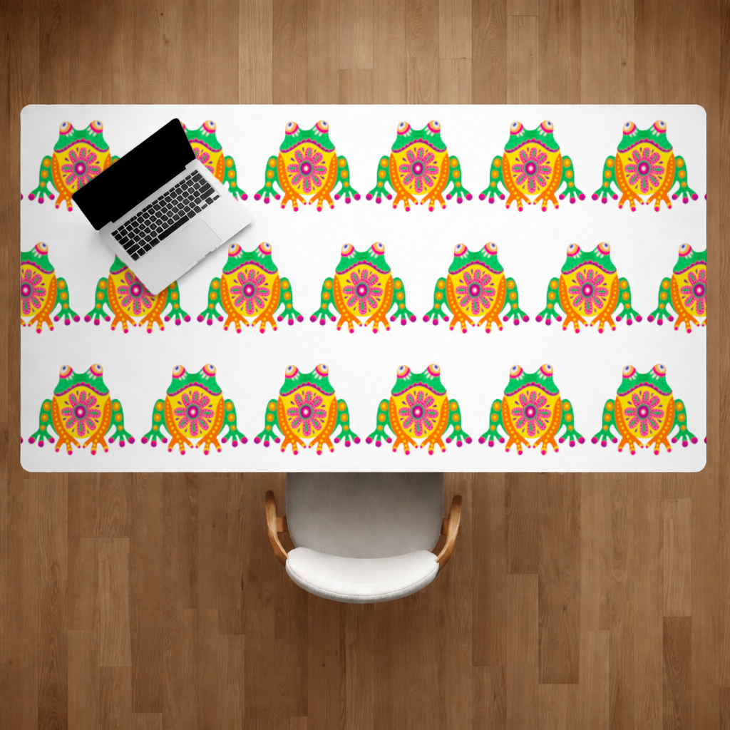 Mexican Alebrije Frog Desk Pad