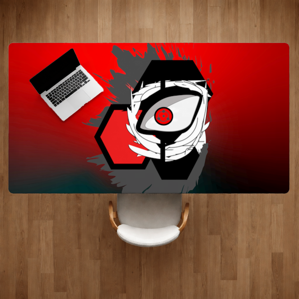 Mystic Red Eye Hexagon Desk Pad