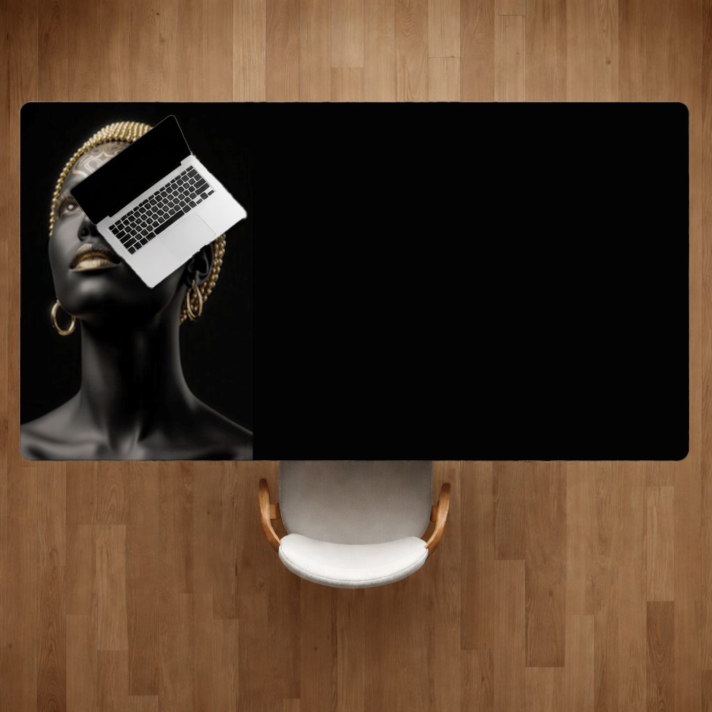 Gold Afrofuturistic Black Woman 