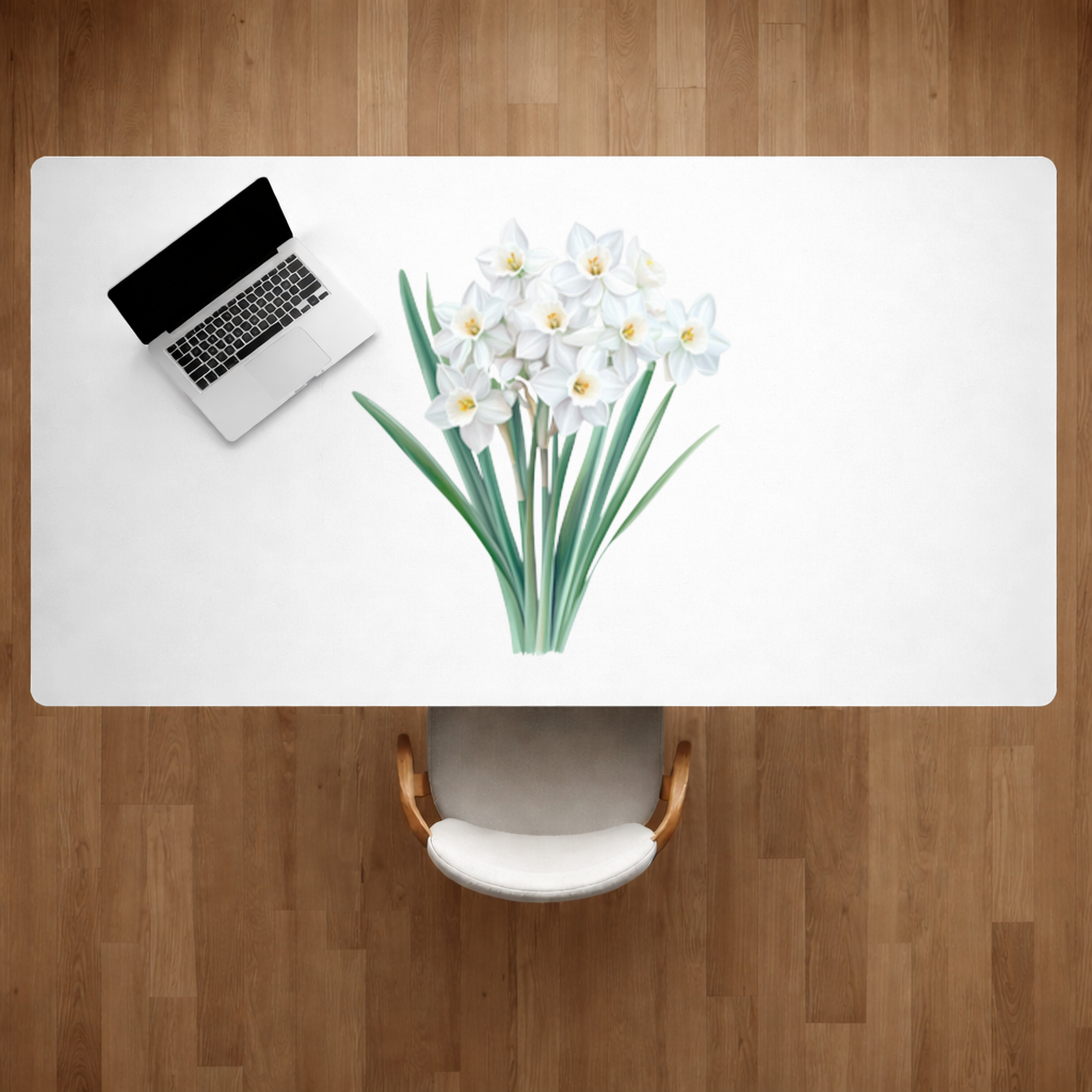 White Daffodil Bouquet Botanical 