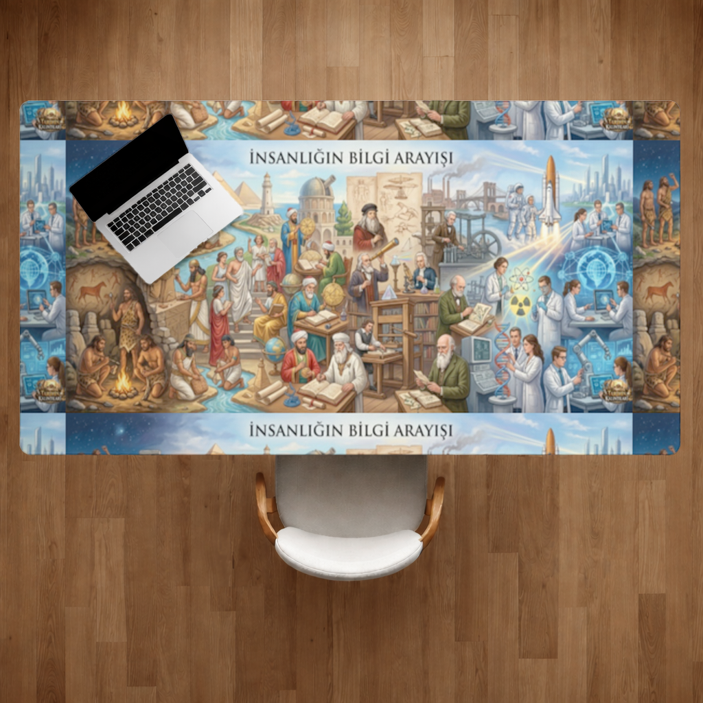 Humanity's Quest for Knowledge Desk Pad