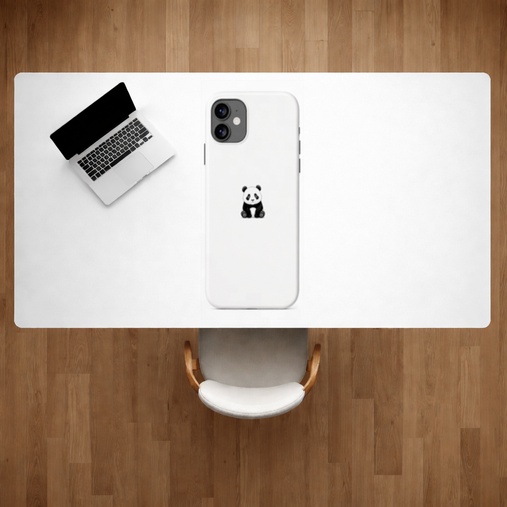 Minimalist Panda Phone Case Desk Pad