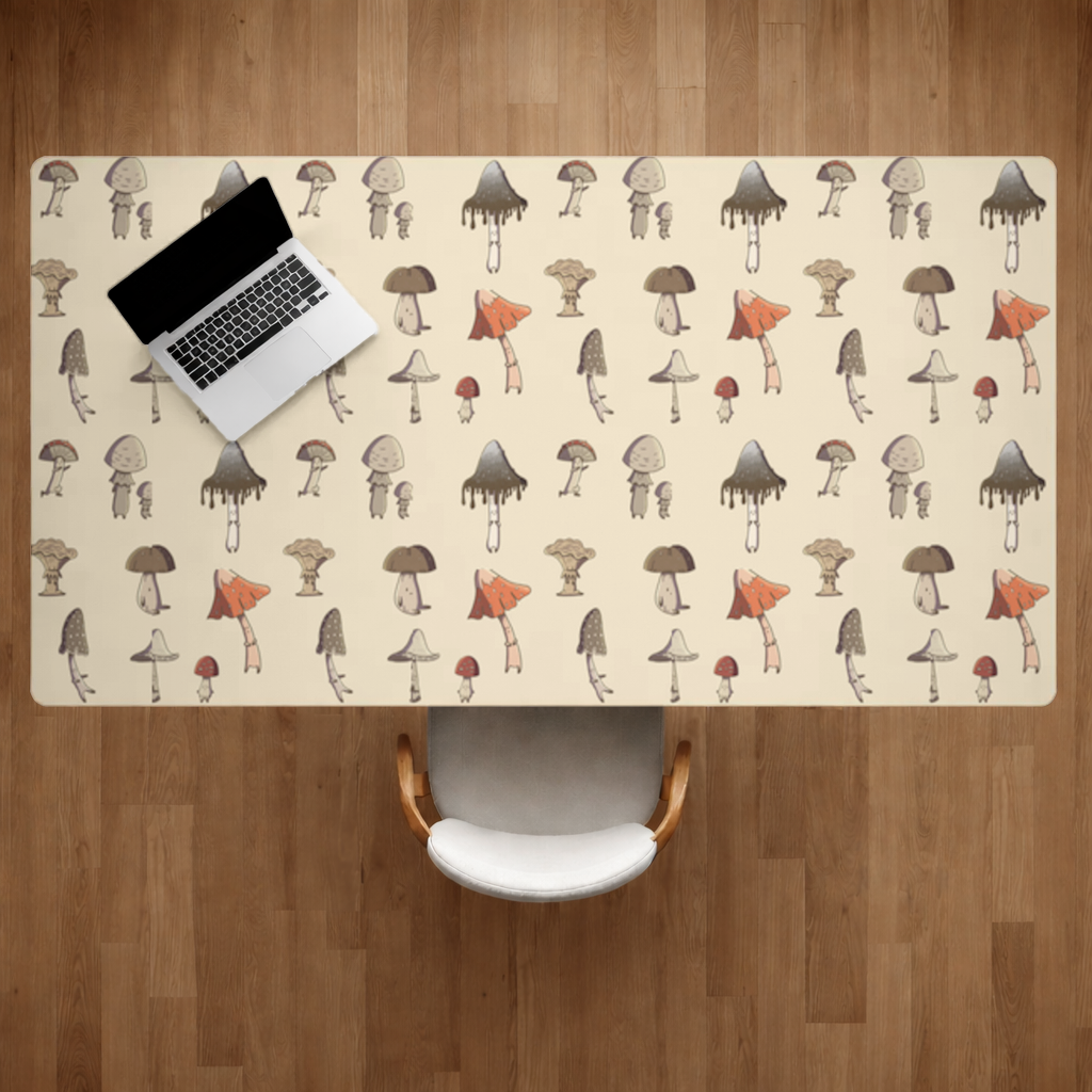 Sad Mushrooms Desk Pad
