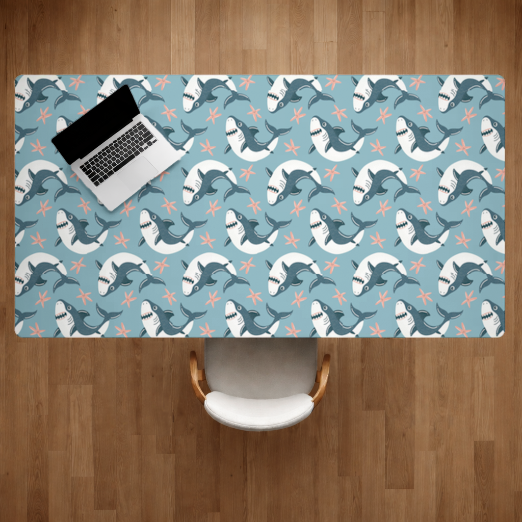 Smiling Shark Desk Pad