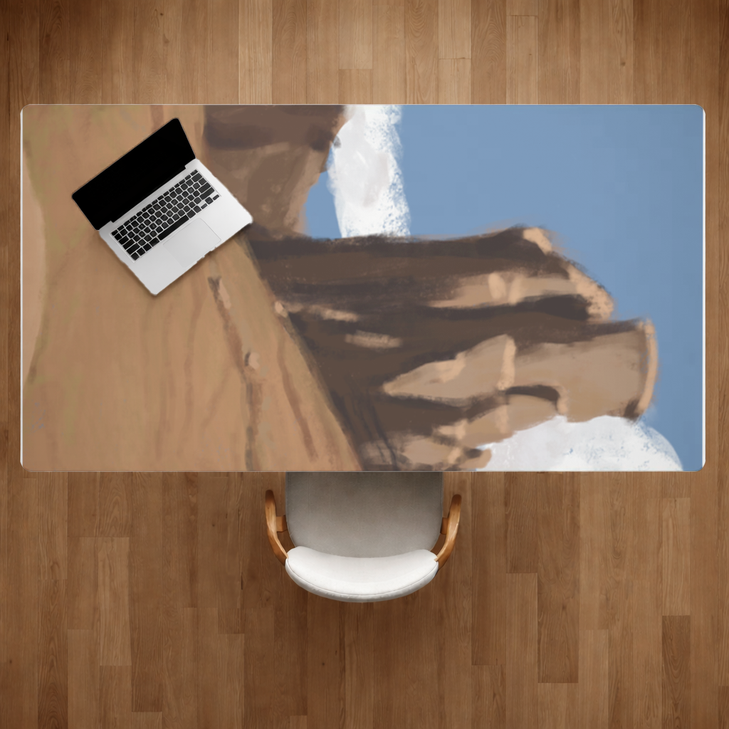 Desert Monolith Stylized Environment Concept Desk Pad