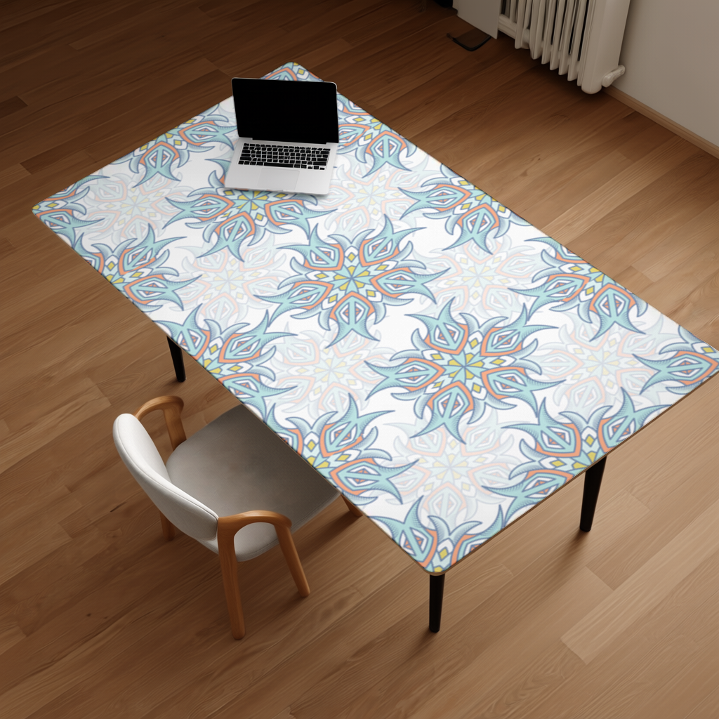 An abstract visual Desk Pad
