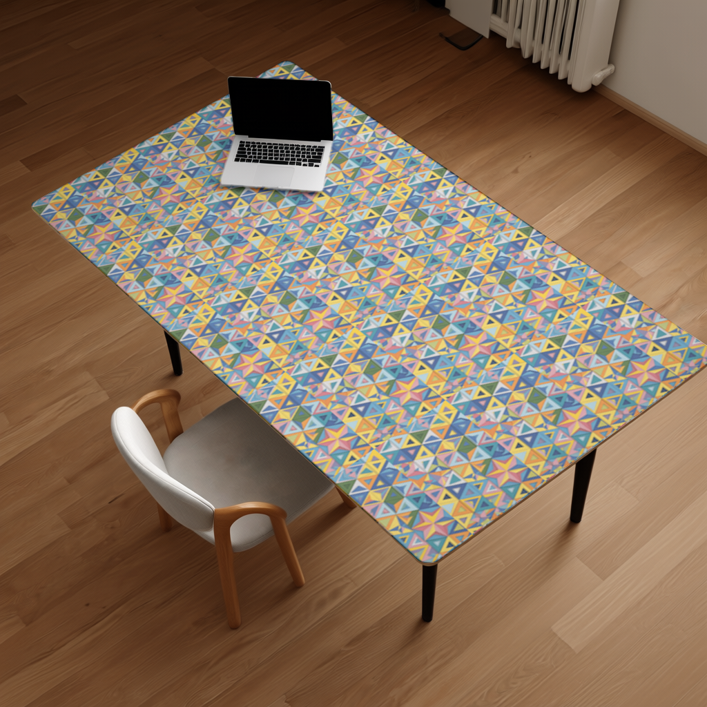 Rainbow triangle pattern Desk Pad