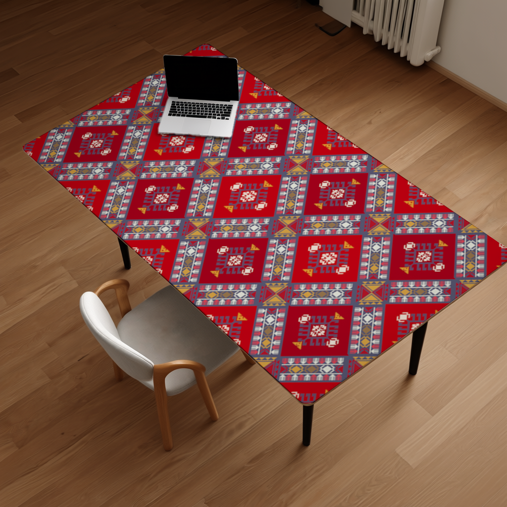 Traditional Kilim Pattern Motif Desk Pad