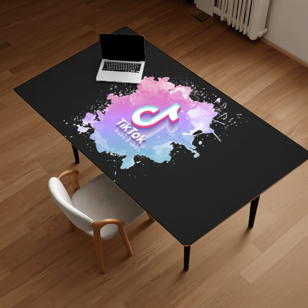 TikTok Logo with Watercolor Effect 