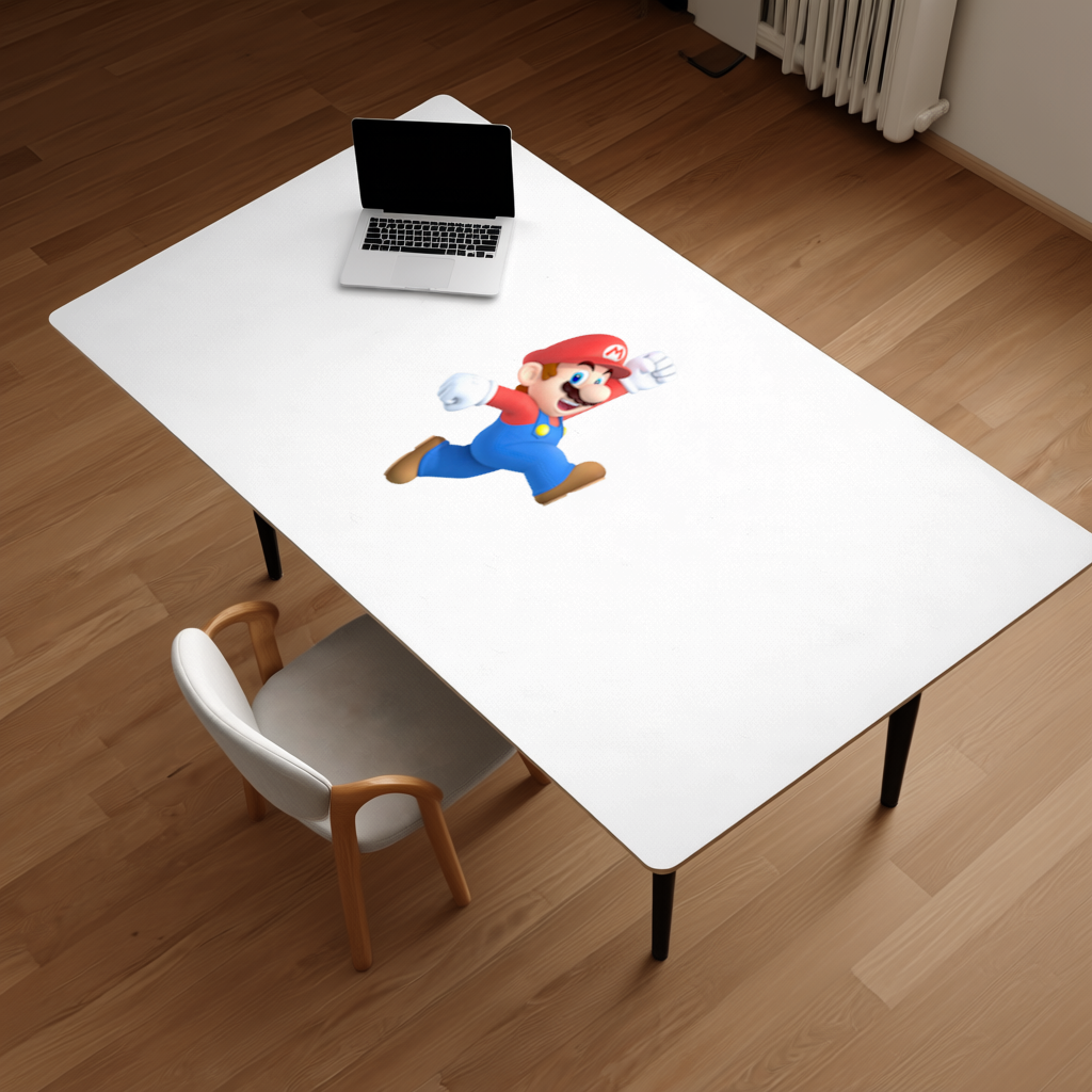 Retro Pixel Hero Design Desk Pad