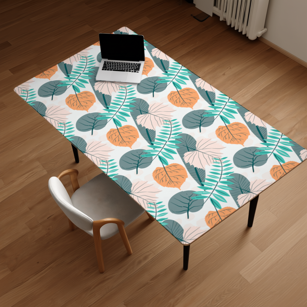 Modern Tropikal Yapraklar Masa Matı