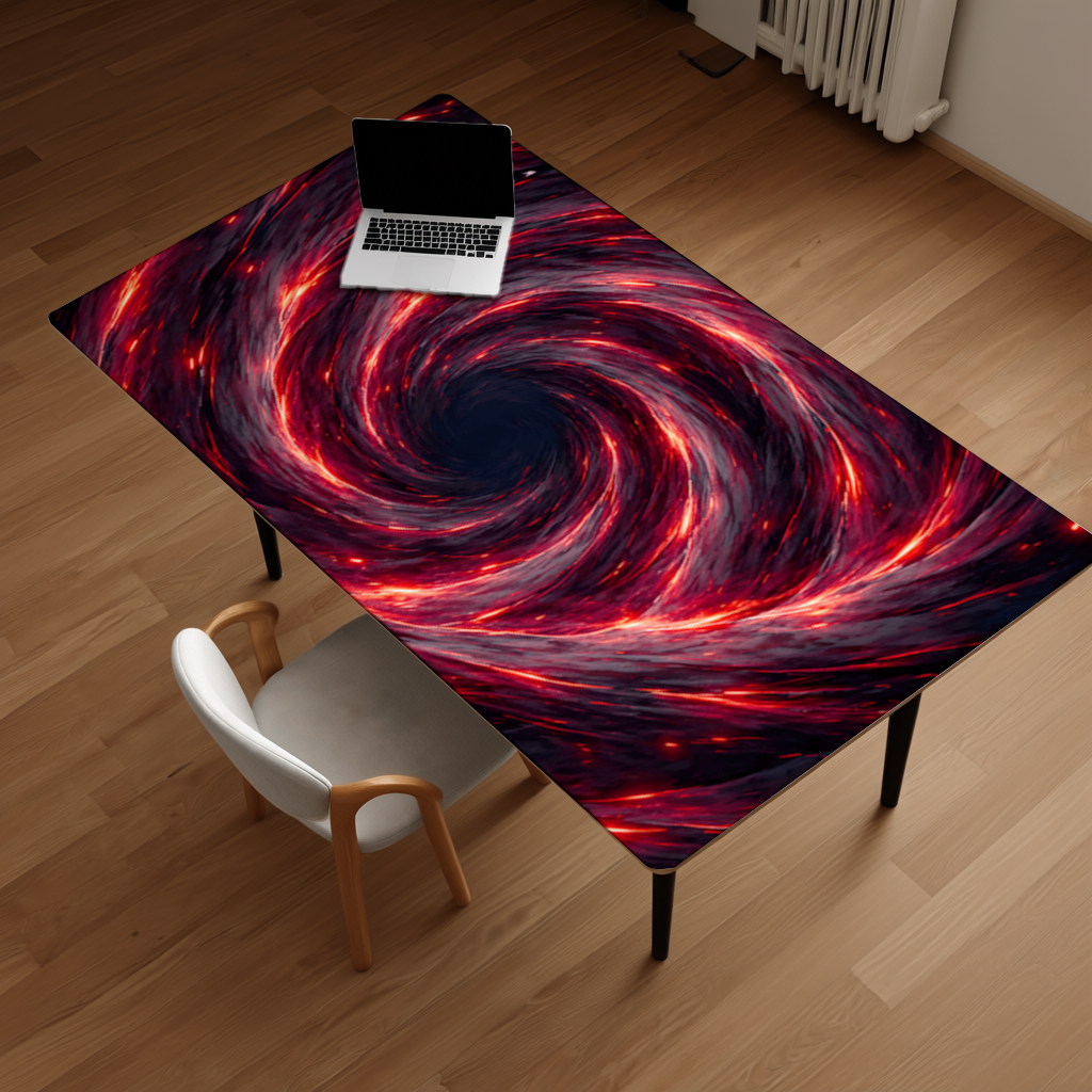Uchiha Brothers Eternal Black Flames of Amaterasu Desk Pad