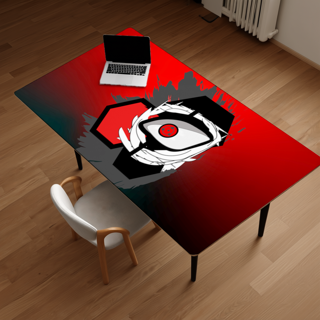 Mystic Red Eye Hexagon Desk Pad